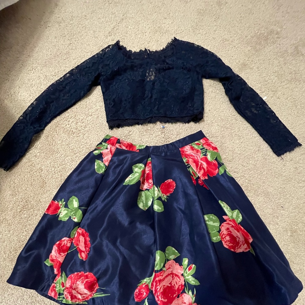 Flower skirt whit top